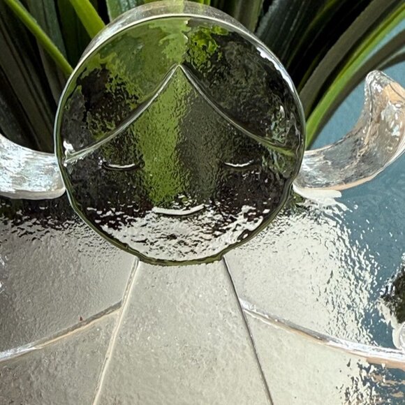 Wiesenthal-Hutte K Breit Angel Candle Holder Clear Glass MCM Brutalist W Germany - Picture 3 of 14